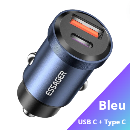 Allume Cigare USB et Type-C Voiture