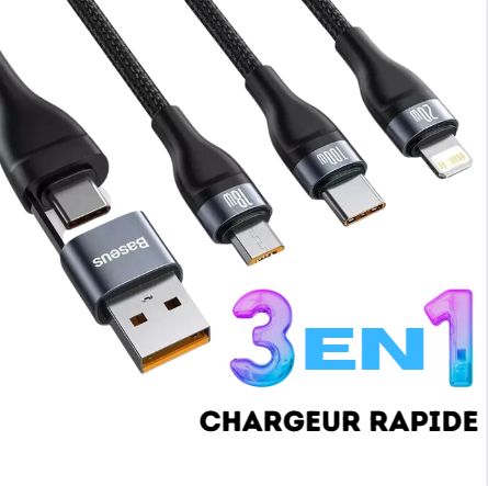 Chargeur 3-en-1 Universel