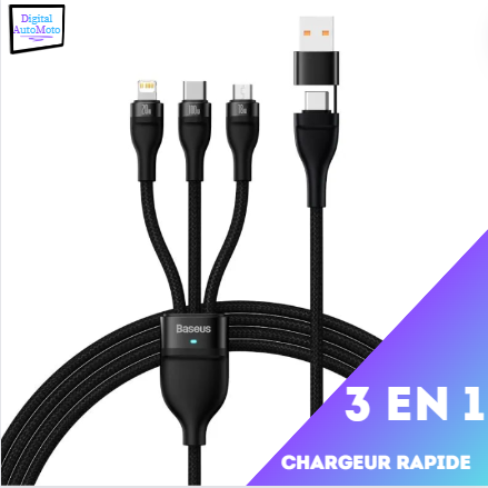 Chargeur 3-en-1 Universel